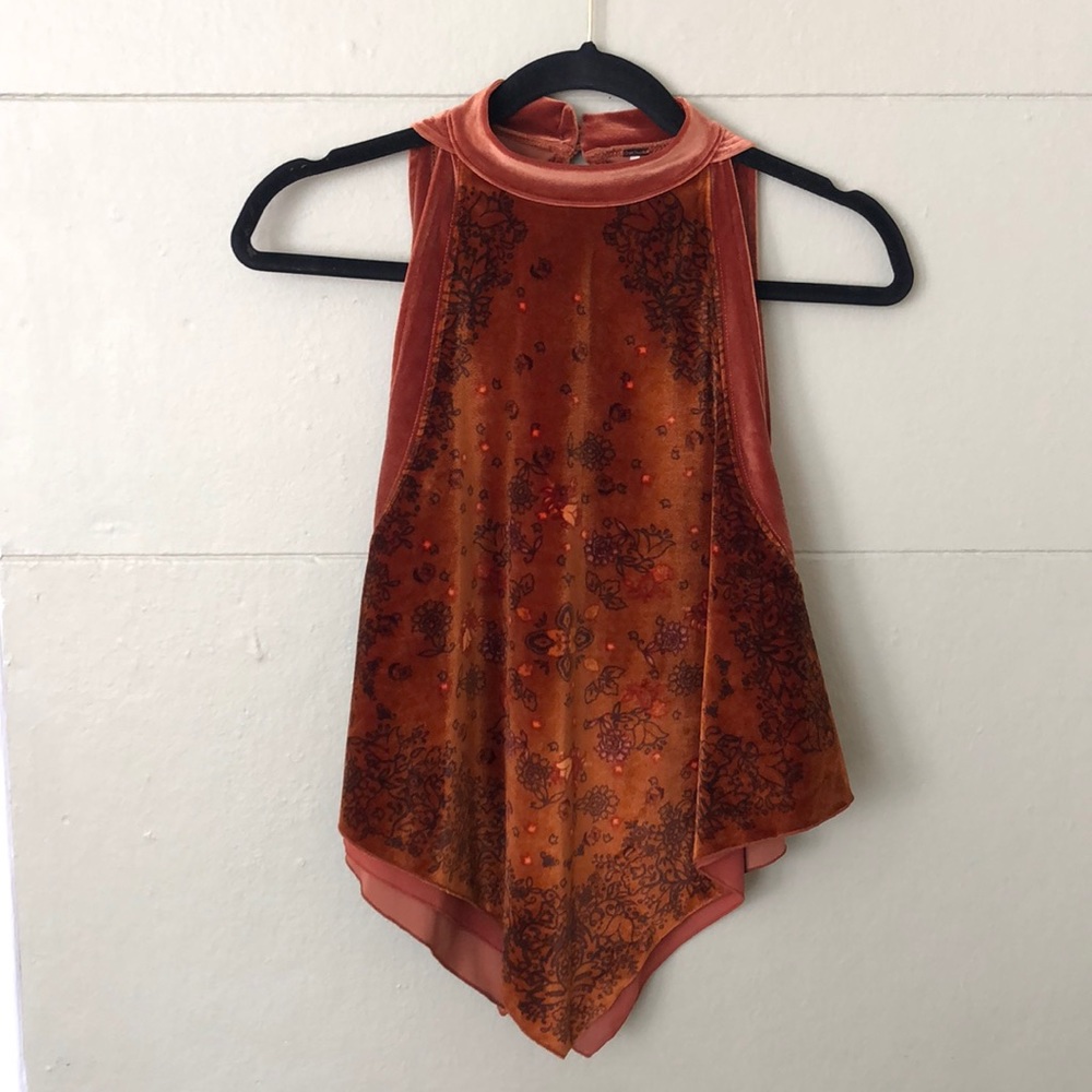 Free people velvet bandana top